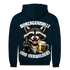Durchgeknallt und verwildert Bier Mittelfinger Waschbär - Herren Hoodie New French Navy