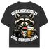 Durchgeknallt und verwildert Bier Mittelfinger Waschbär - Jack and Jones Oversize T-Shirt Black