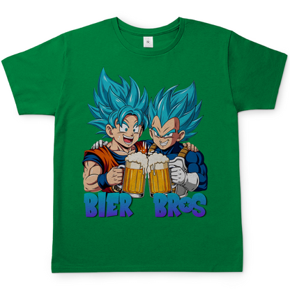 Bier Bros Goku Vegeta - Herren T-Shirt Kelly Green