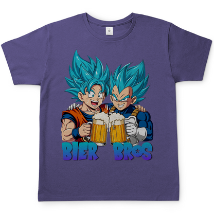 Bier Bros Goku Vegeta - Herren T-Shirt Millennial Lilac