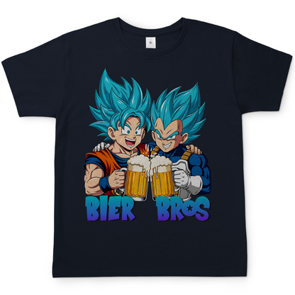 Bier Bros Goku Vegeta - Herren T-Shirt Navy