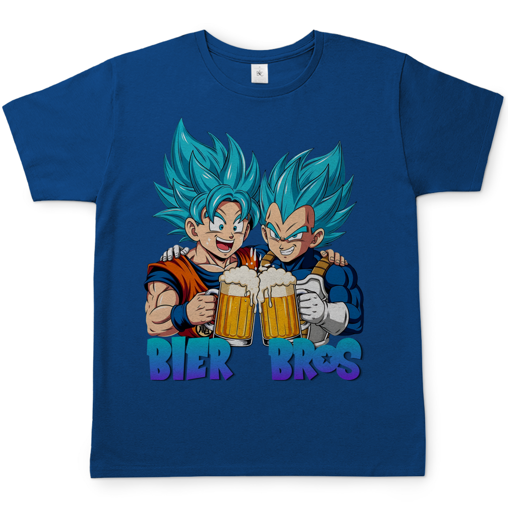 Bier Bros Goku Vegeta - Herren T-Shirt Royal Blue