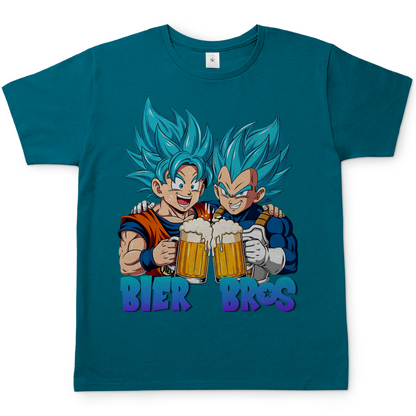 Bier Bros Goku Vegeta - Herren T-Shirt Diva Blue