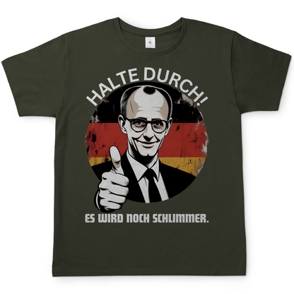 Halte durch! Es wird noch schlimmer - Herren T-Shirt Urban Khaki