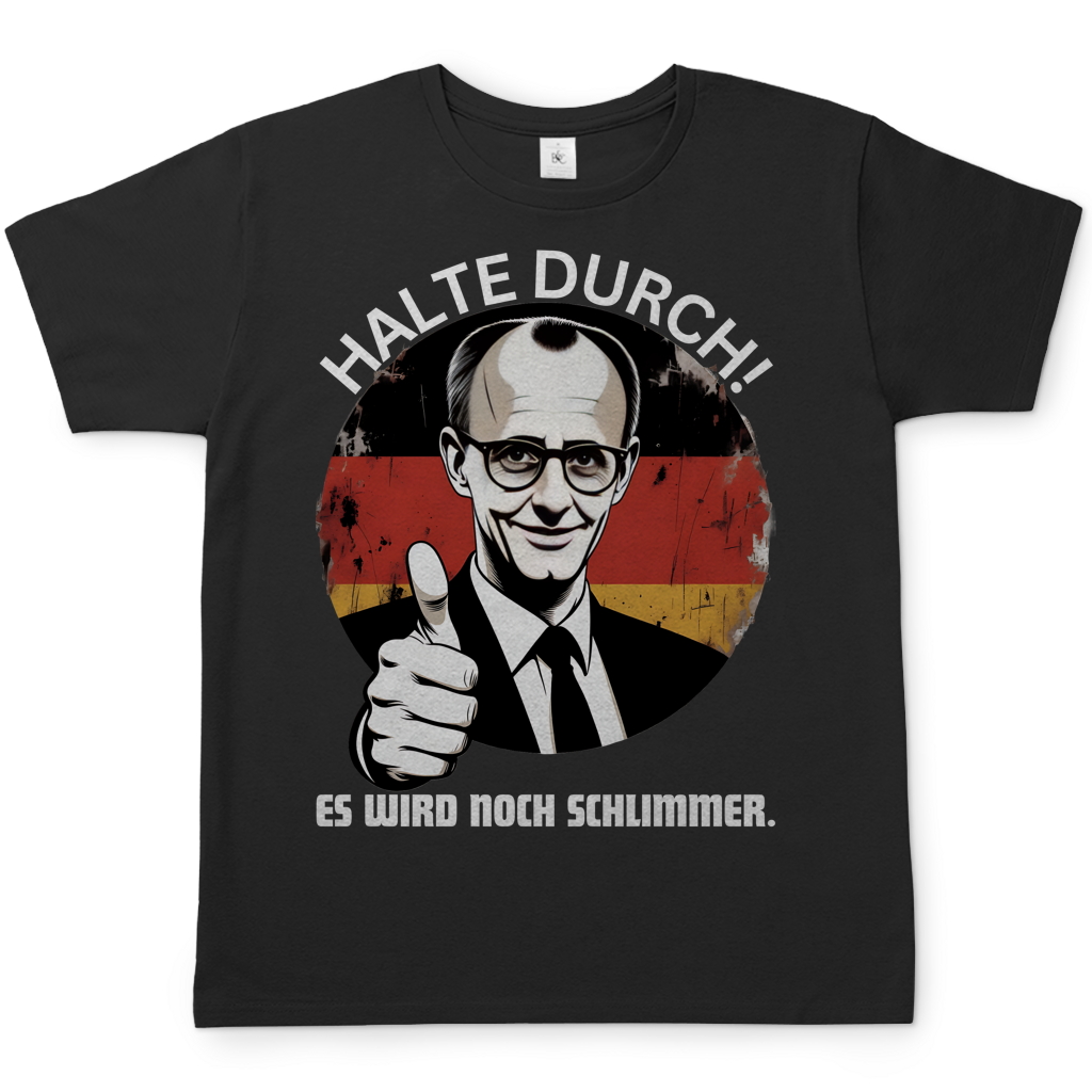 Halte durch! Es wird noch schlimmer - Herren T-Shirt Black