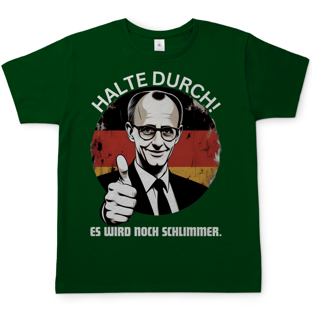 Halte durch! Es wird noch schlimmer - Herren T-Shirt Bottle Green
