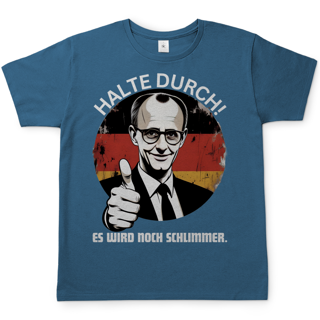 Halte durch! Es wird noch schlimmer - Herren T-Shirt Stone Blue