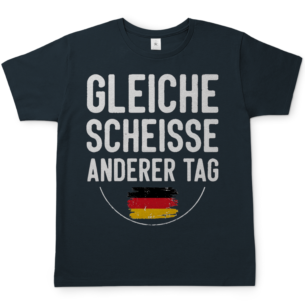Gleiche Scheisse anderer Tag - Herren T-Shirt Dark Grey Solid