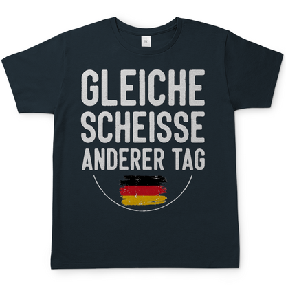 Gleiche Scheisse anderer Tag - Herren T-Shirt Dark Grey Solid