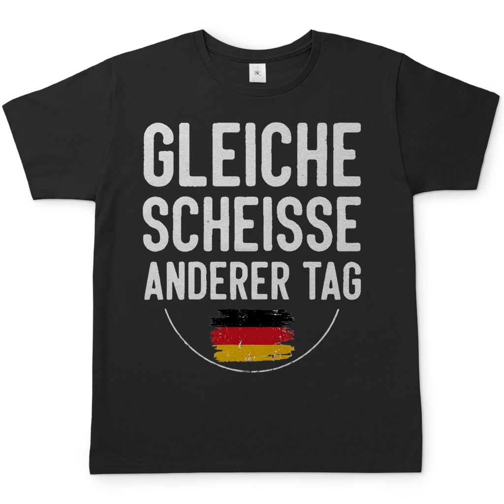 Gleiche Scheisse anderer Tag - Herren T-Shirt Black