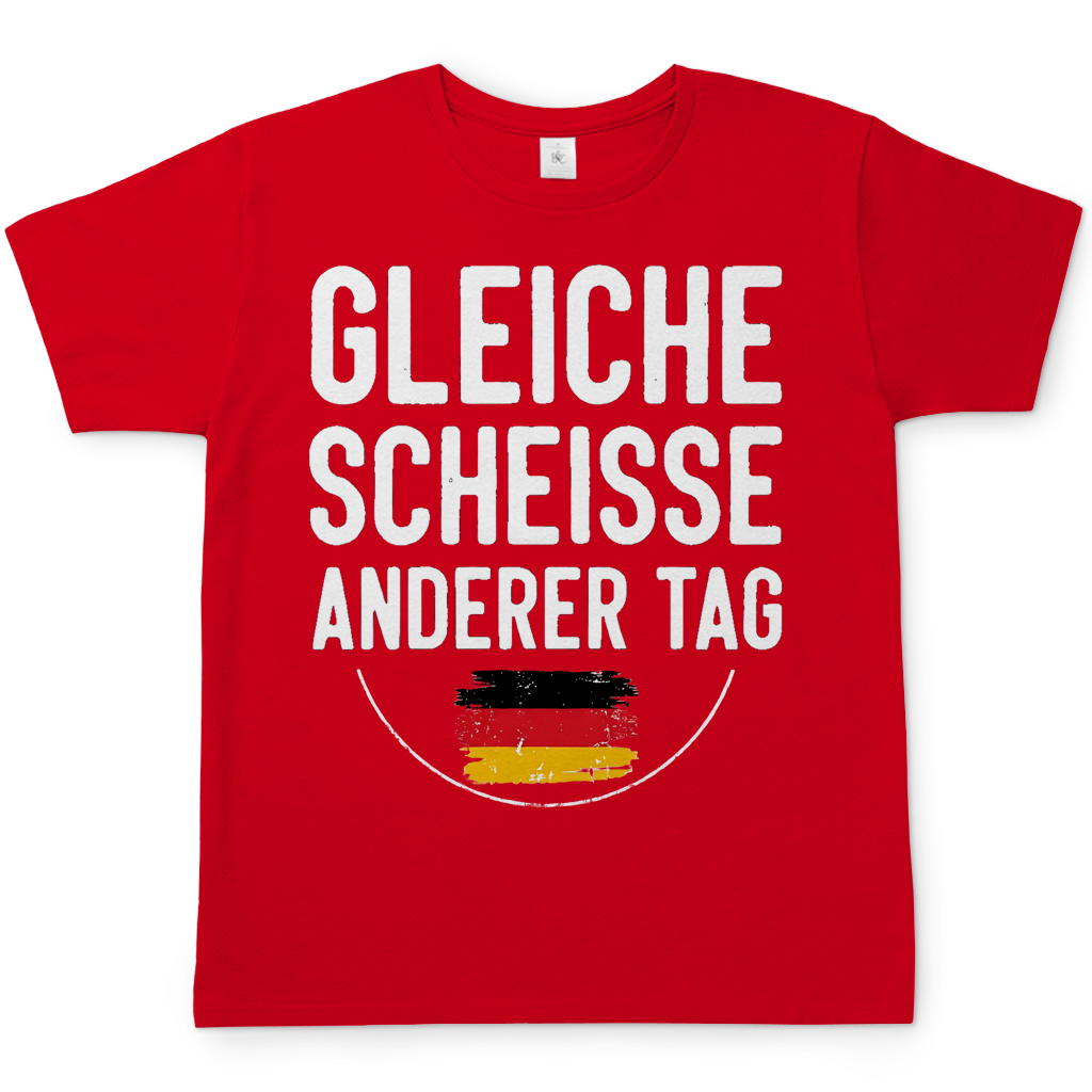 Gleiche Scheisse anderer Tag - Herren T-Shirt Red