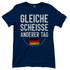 Gleiche Scheisse anderer Tag - Damen T-Shirt Navy
