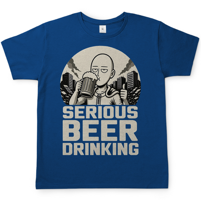 Serious Beer Drinking One Punch Man Saitama Bier - Herren T-Shirt Royal Blue