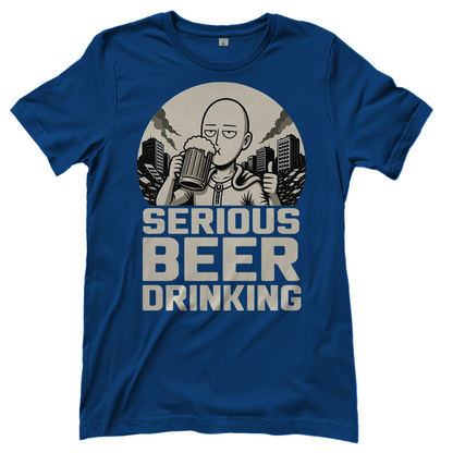 Serious Beer Drinking One Punch Man Saitama Bier - Damen T-Shirt Royal Blue