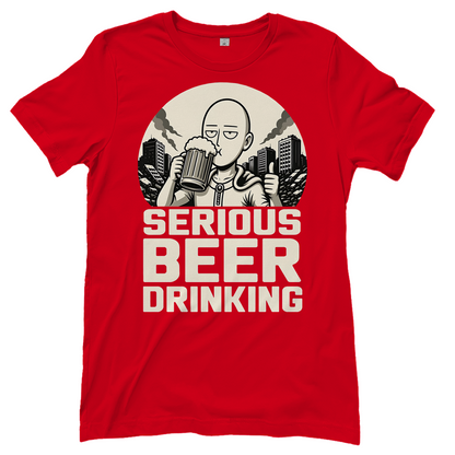 Serious Beer Drinking One Punch Man Saitama Bier - Damen T-Shirt Red