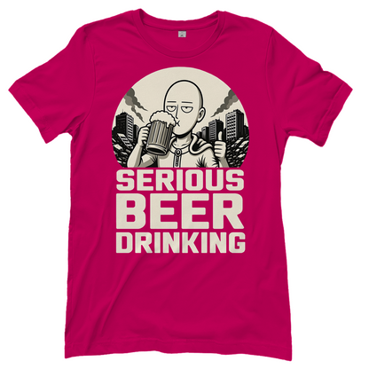 Serious Beer Drinking One Punch Man Saitama Bier - Damen T-Shirt Sorbet