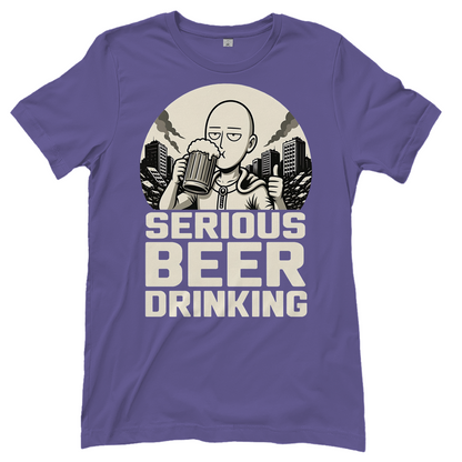 Serious Beer Drinking One Punch Man Saitama Bier - Damen T-Shirt Millennial Lilac
