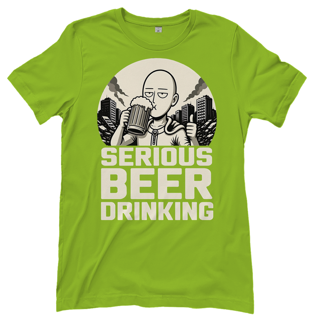 Serious Beer Drinking One Punch Man Saitama Bier - Damen T-Shirt Orchid Green