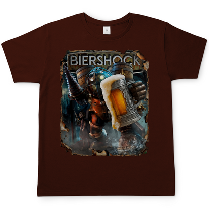Biershock Bioshock Big Bier Daddy - Herren T-Shirt Brown