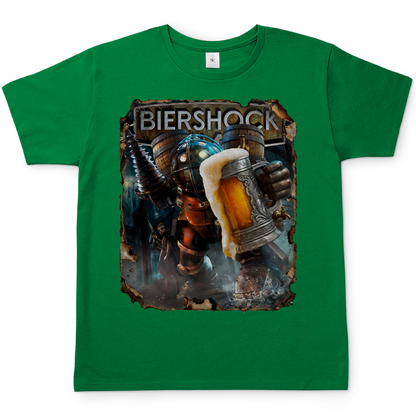 Biershock Bioshock Big Bier Daddy - Herren T-Shirt Kelly Green