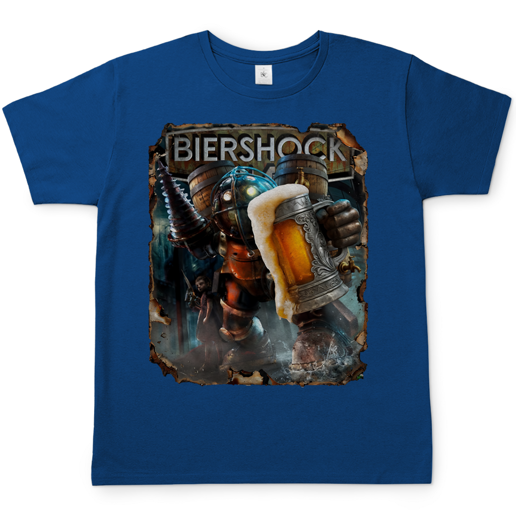 Biershock Bioshock Big Bier Daddy - Herren T-Shirt Royal Blue