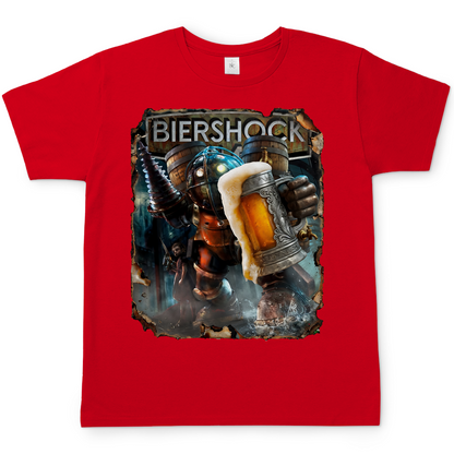 Biershock Bioshock Big Bier Daddy - Herren T-Shirt Red