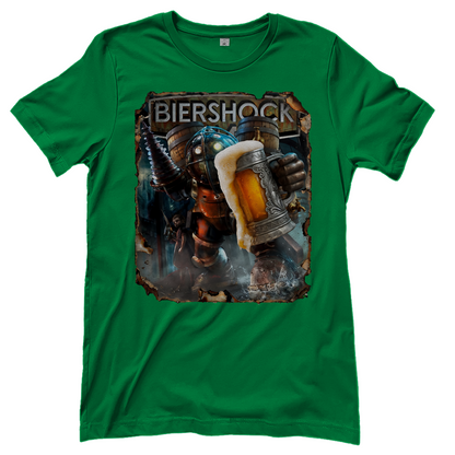 Biershock Bioshock Big Bier Daddy - Damen T-Shirt Kelly Green