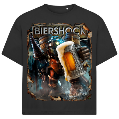 Biershock Bioshock Big Bier Daddy - Jack and Jones Oversize T-Shirt Black