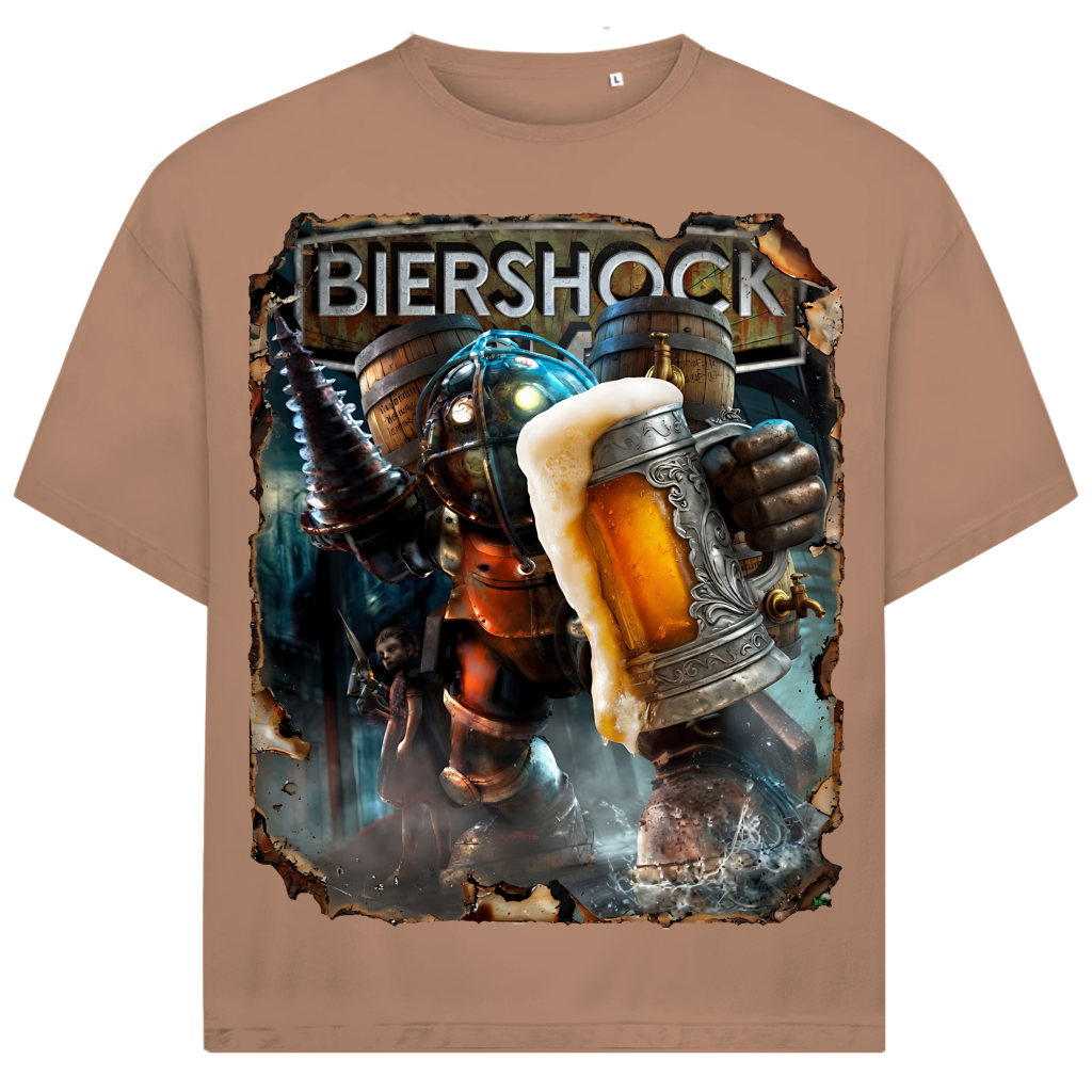 Biershock Bioshock Big Bier Daddy - Jack and Jones Oversize T-Shirt