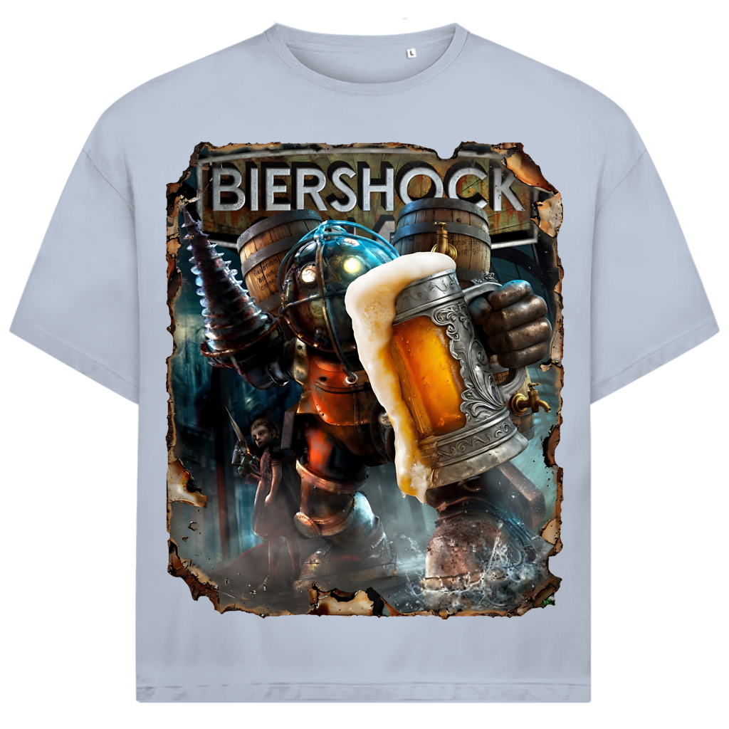 Biershock Bioshock Big Bier Daddy - Jack and Jones Oversize T-Shirt