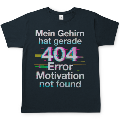 Mein Gehirn hat gerade 404 Error motivation not found - Herren T-Shirt Dark Grey Solid