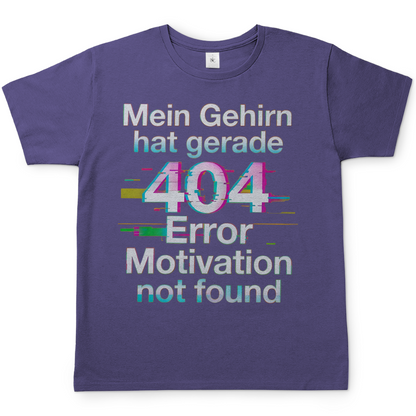 Mein Gehirn hat gerade 404 Error motivation not found - Herren T-Shirt Millennial Lilac
