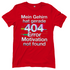 Mein Gehirn hat gerade 404 Error motivation not found - Damen T-Shirt Red