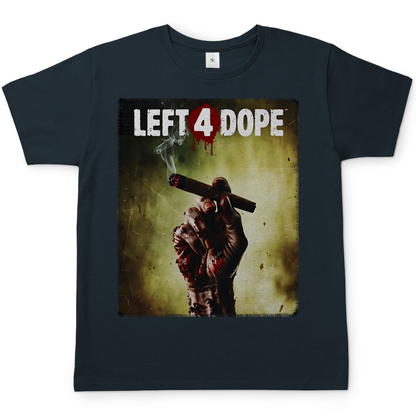Left 4 Dope Left 4 Dead Zombie Joint Weed - Herren T-Shirt Dark Grey Solid