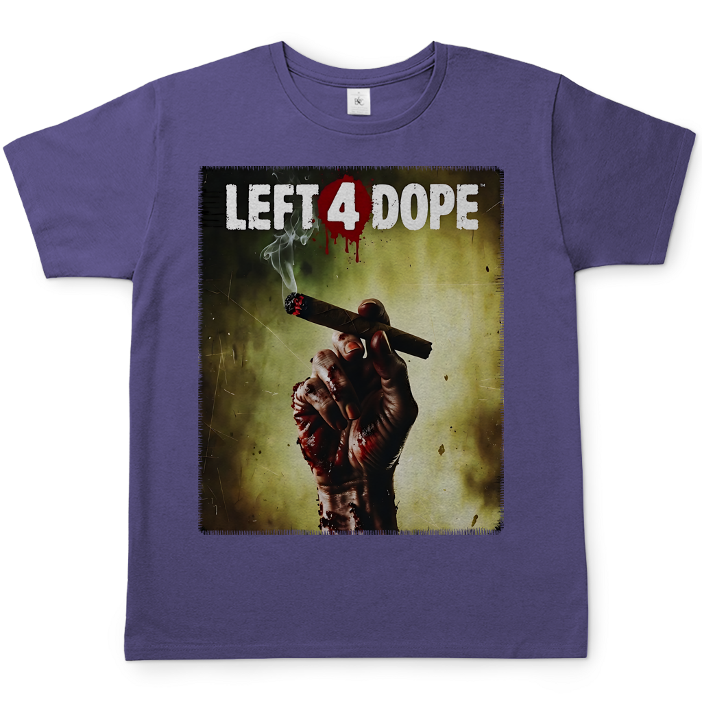Left 4 Dope Left 4 Dead Zombie Joint Weed - Herren T-Shirt Millennial Lilac