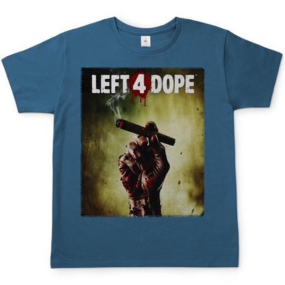 Left 4 Dope Left 4 Dead Zombie Joint Weed - Herren T-Shirt Stone Blue