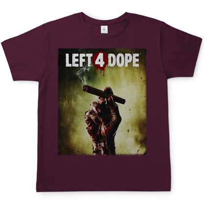 Left 4 Dope Left 4 Dead Zombie Joint Weed - Herren T-Shirt Burgundy