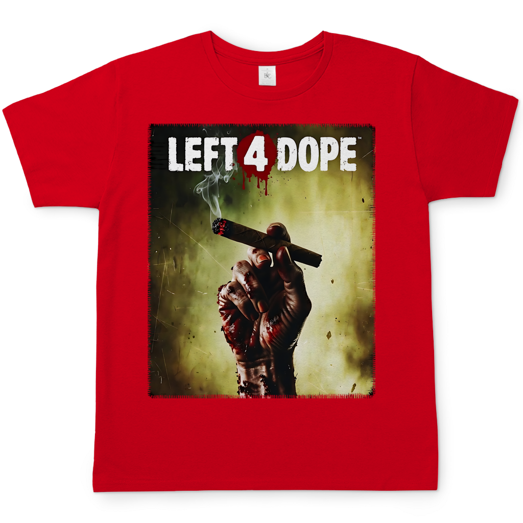 Left 4 Dope Left 4 Dead Zombie Joint Weed - Herren T-Shirt Red