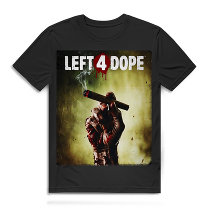 Left 4 Dope Left 4 Dead Zombie Joint Weed - Herren Premium Bio T-Shirt Black