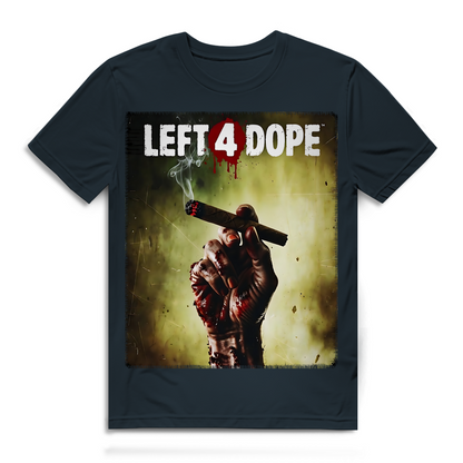 Left 4 Dope Left 4 Dead Zombie Joint Weed - Herren Premium Bio T-Shirt Dark Grey Solid
