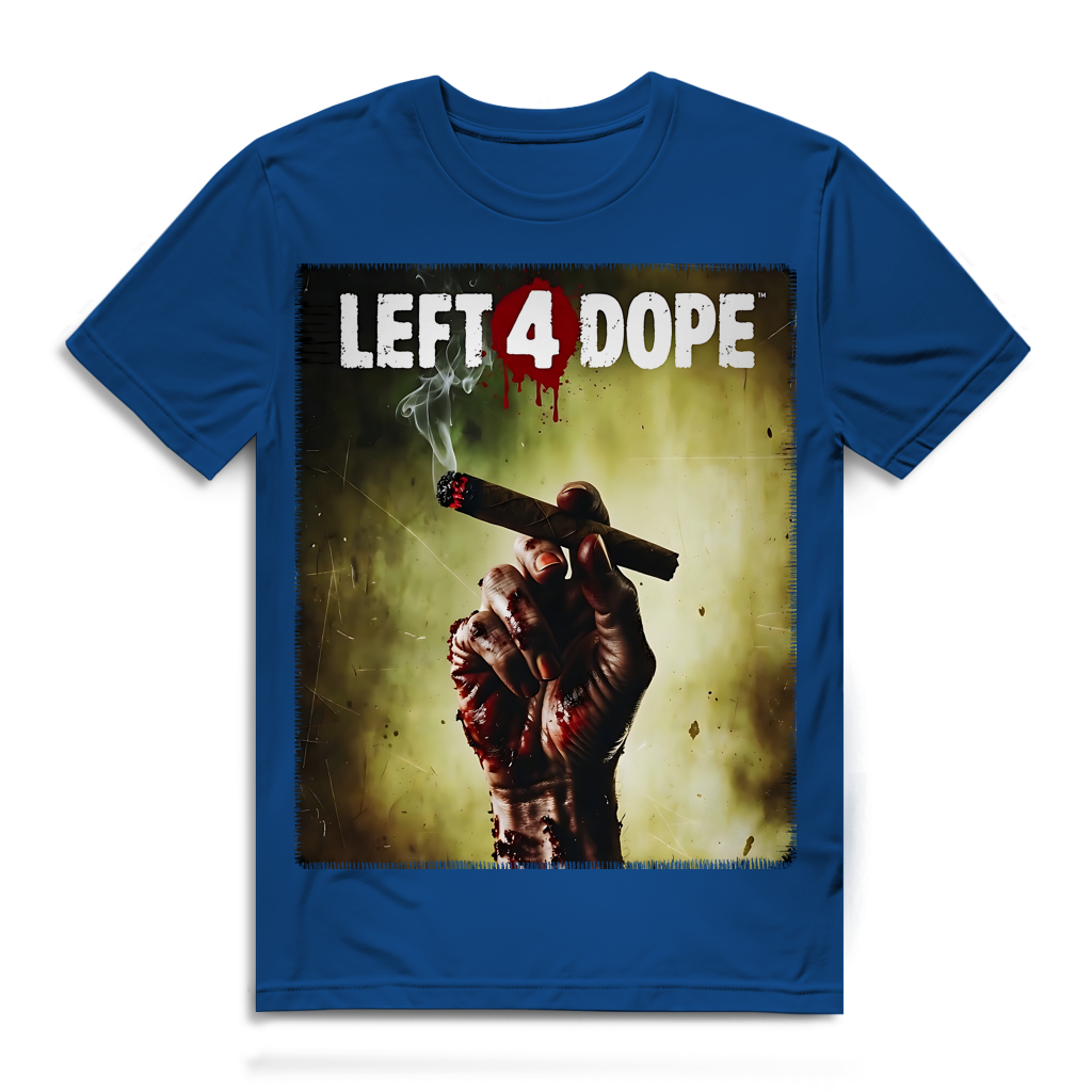 Left 4 Dope Left 4 Dead Zombie Joint Weed - Herren Premium Bio T-Shirt Royal Blue