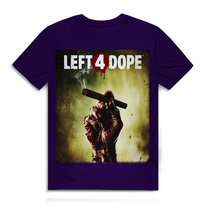 Left 4 Dope Left 4 Dead Zombie Joint Weed - Herren Premium Bio T-Shirt Urban Purple
