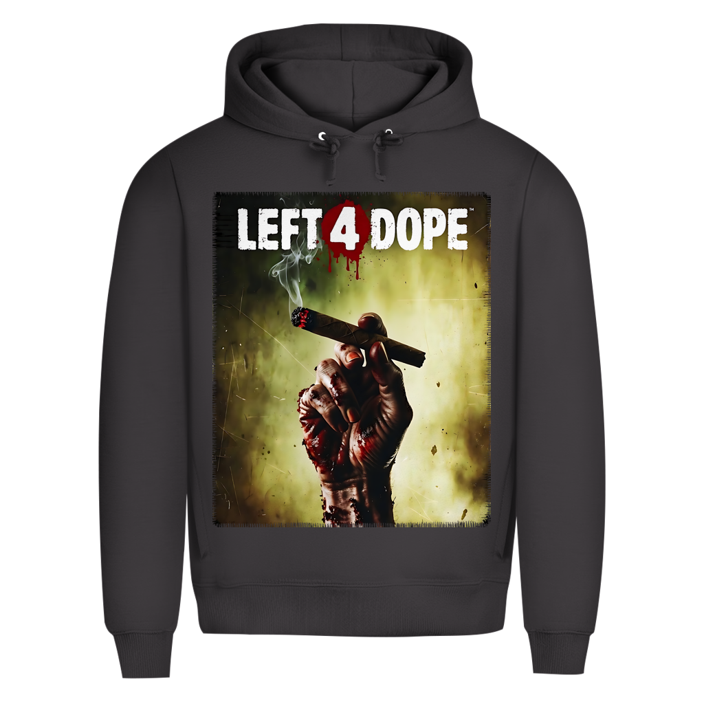 Left 4 Dope Left 4 Dead Zombie Joint Weed - Herren Premium Bio Hoodie Asphalt