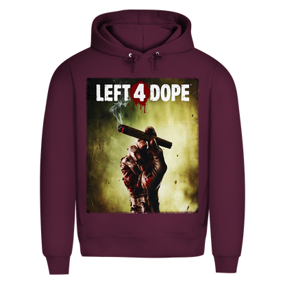 Left 4 Dope Left 4 Dead Zombie Joint Weed - Herren Premium Bio Hoodie Burgundy