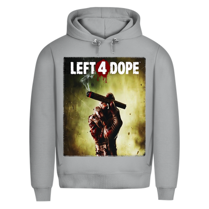 Left 4 Dope Left 4 Dead Zombie Joint Weed - Herren Premium Bio Hoodie Heather Grey
