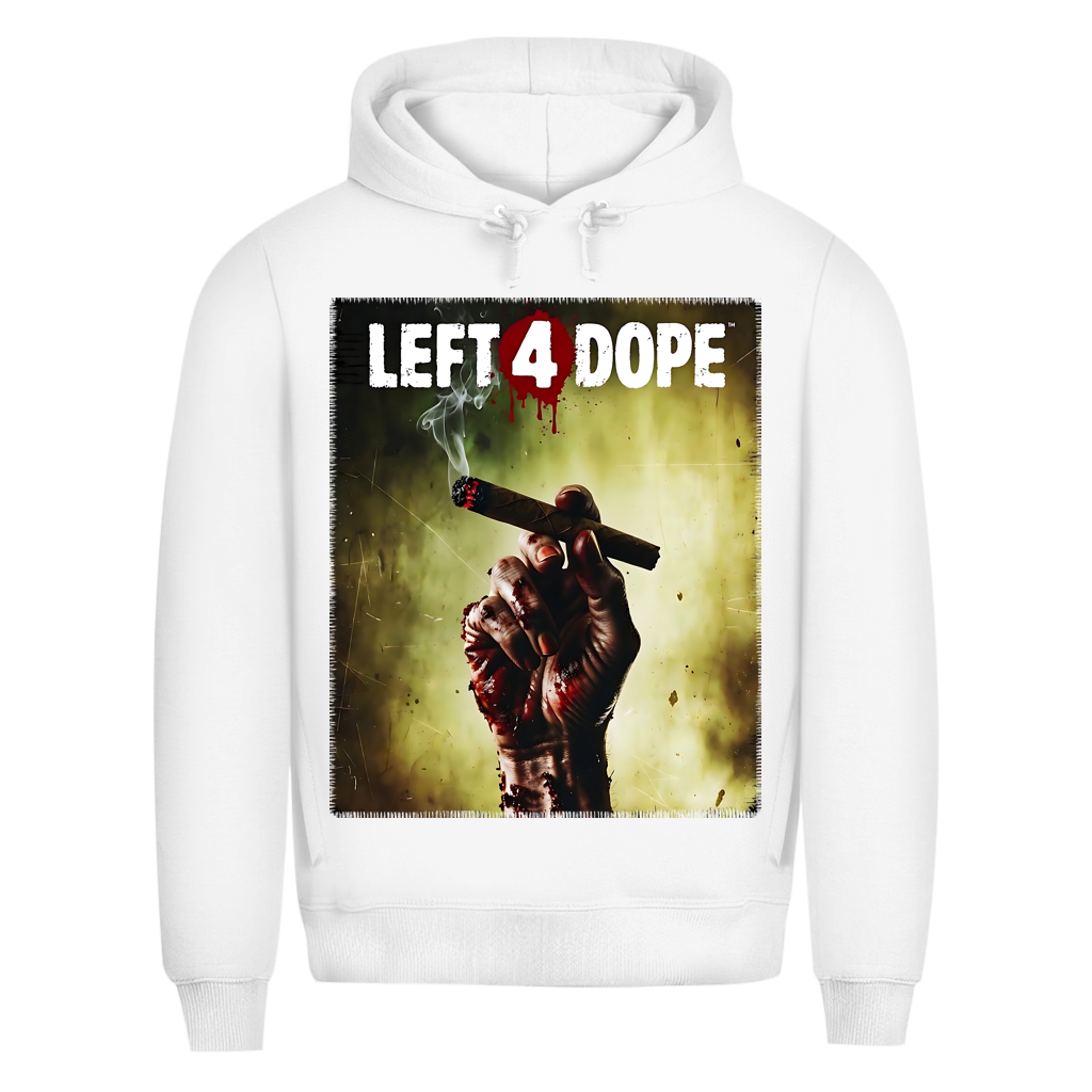 Left 4 Dope Left 4 Dead Zombie Joint Weed - Herren Premium Bio Hoodie White