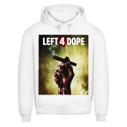 Left 4 Dope Left 4 Dead Zombie Joint Weed - Herren Premium Bio Hoodie White