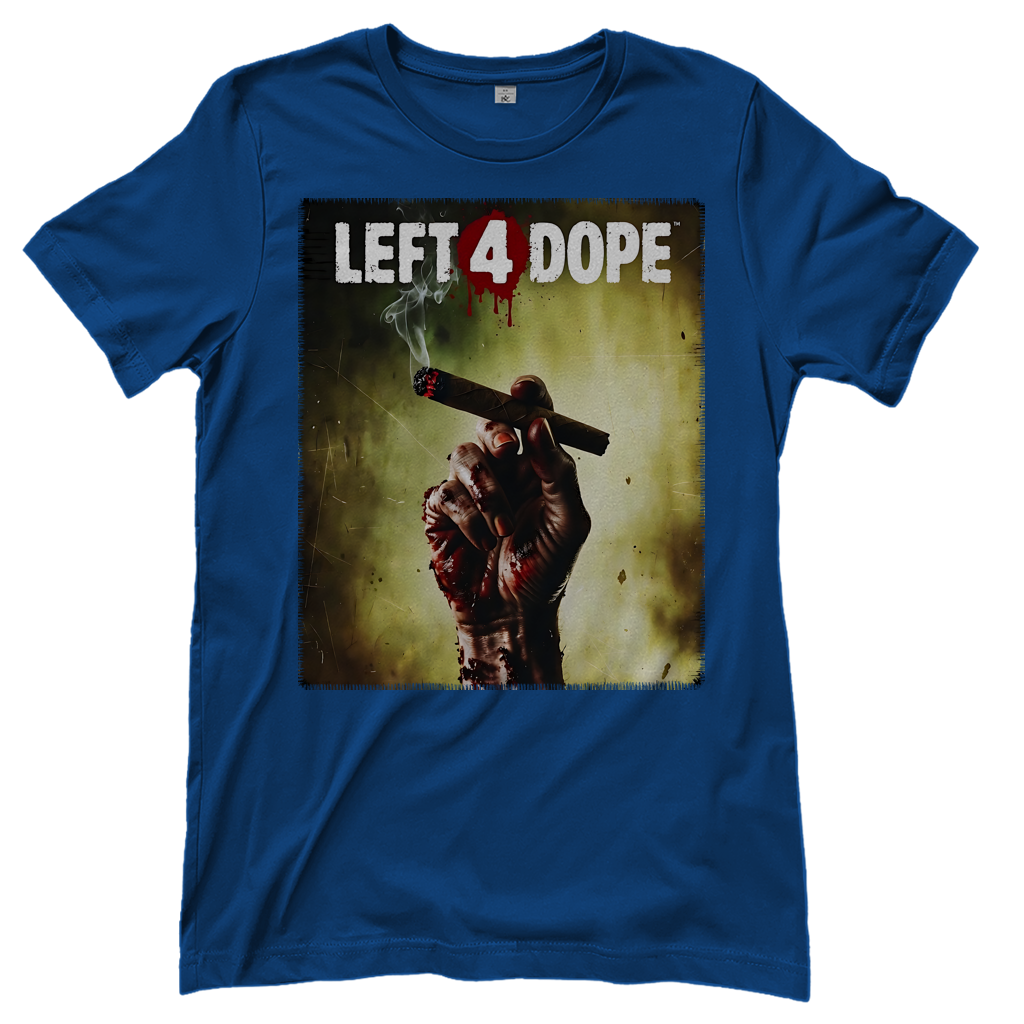 Left 4 Dope Left 4 Dead Zombie Joint Weed - Damen T-Shirt Royal Blue