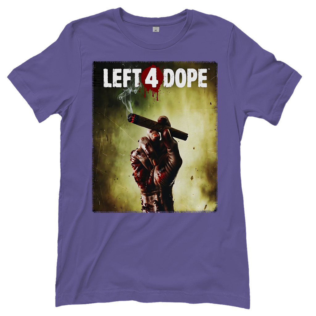 Left 4 Dope Left 4 Dead Zombie Joint Weed - Damen T-Shirt Millennial Lilac