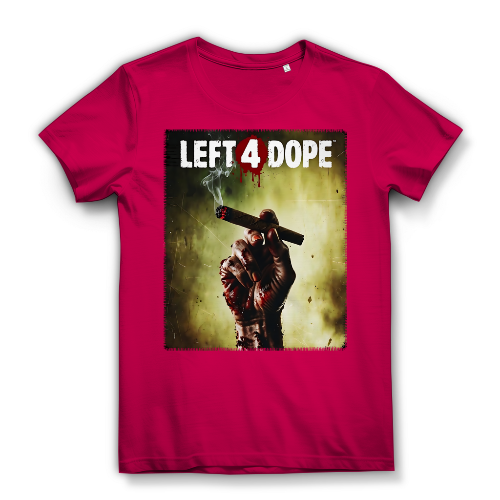 Left 4 Dope Left 4 Dead Zombie Joint Weed - Damen Premium Bio T-Shirt Fuchsia